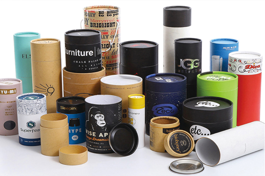 custom cylinder box packaging printing services packaging printing products