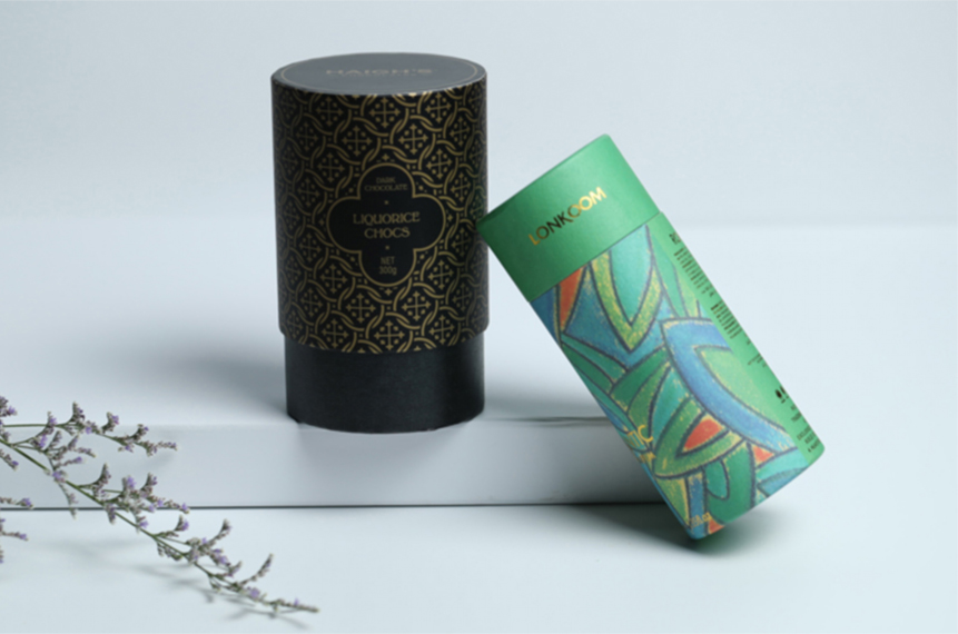 Custom cylindrical box packaging printing products packaging printing services